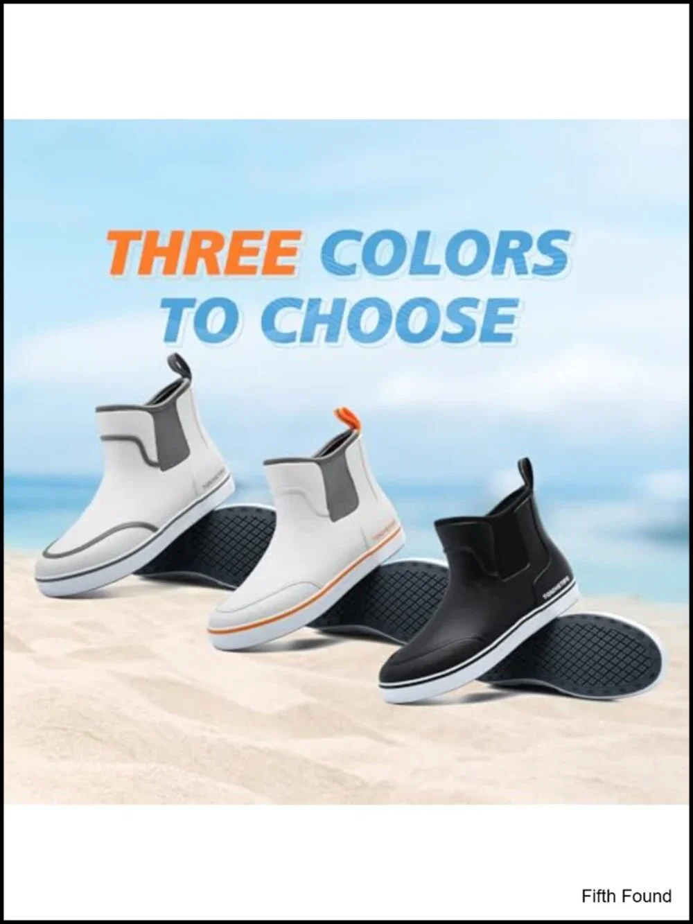 Waterproof Ankle Rain Boots for Fishing Boating Gardening Non-Slip Neoprene